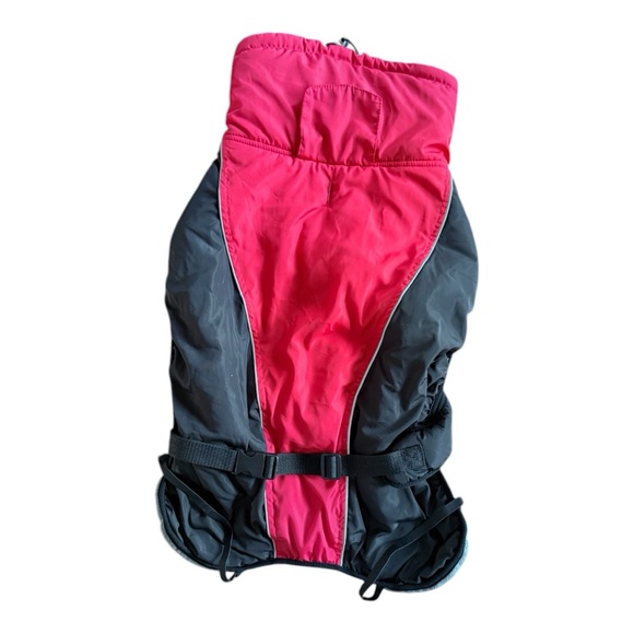 Red and Black Dog Coat Adjustable XL - Picture 1 of 3